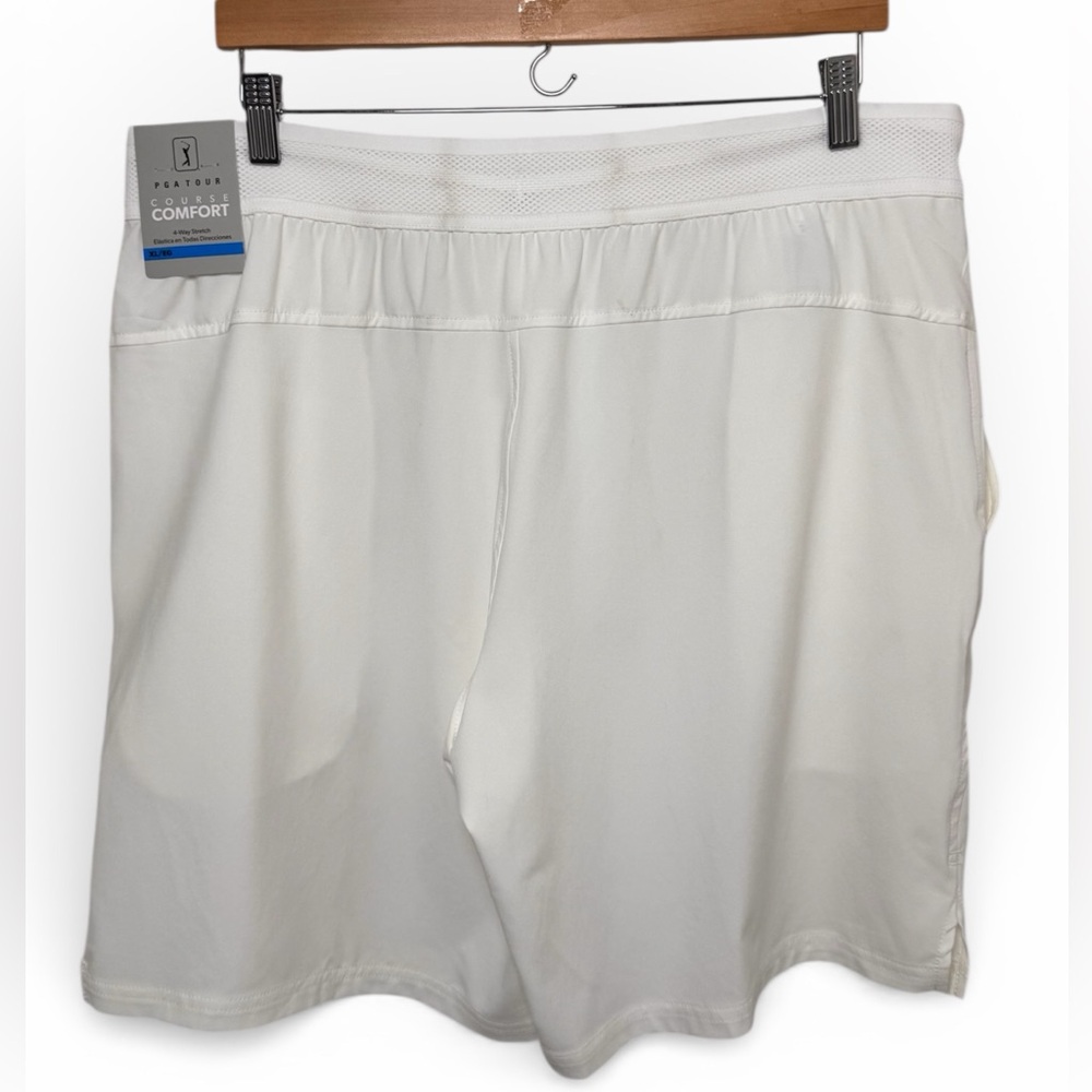 PGA Tour Men’s Golf Shorts XL White 8.5” Inseam UPF 50 Stretch NWT - Picture 6 of 9